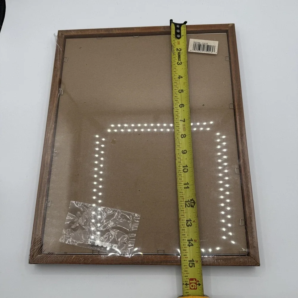 School Days‎ Wood Collage Picture Frame 12x15 Brown Wall 13 Photo Retro Display